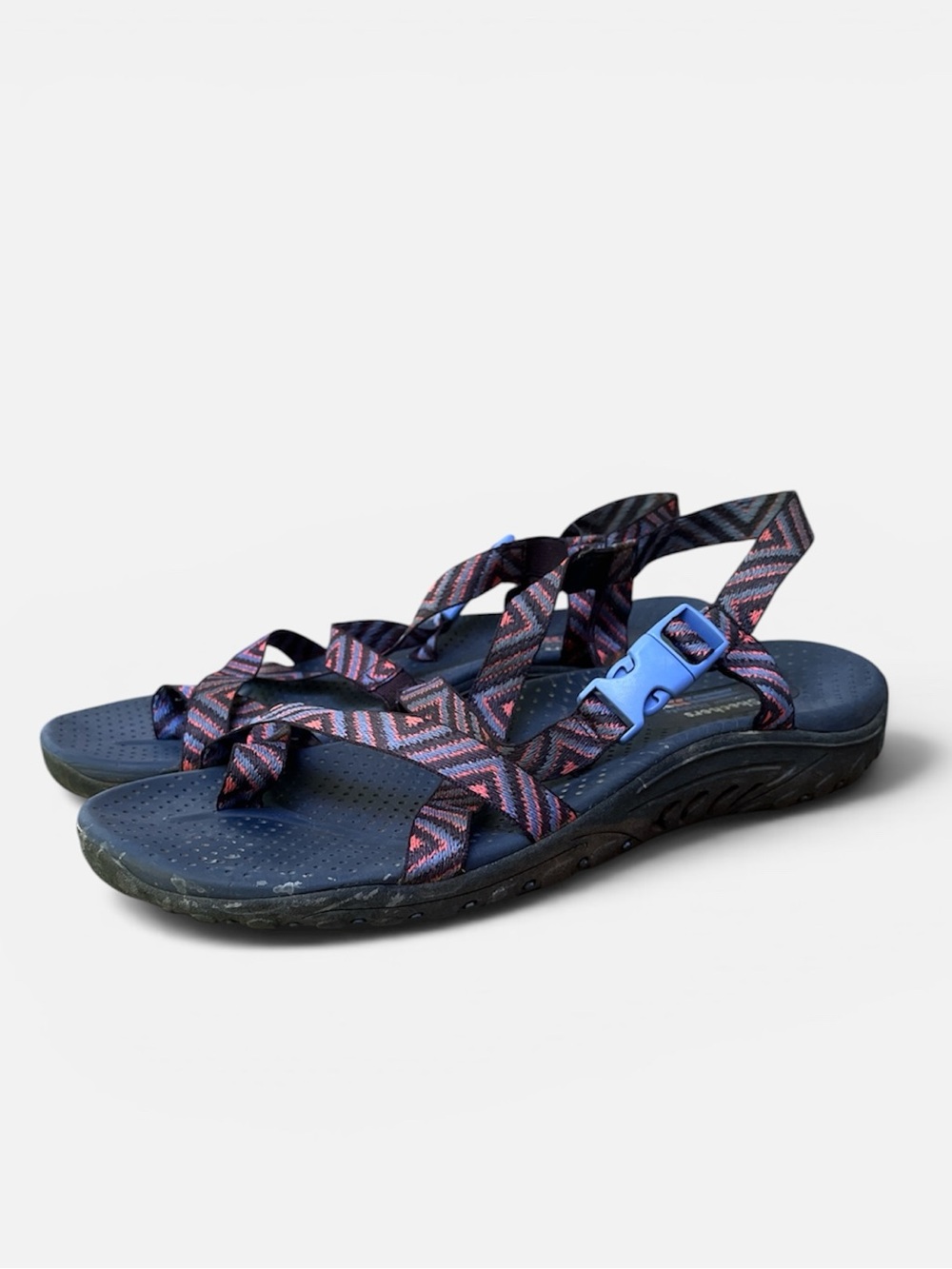 Skechers Outdoor Lifestyle Reggae Sandal in Navy Multi Size 10 - Picture 2 of 10